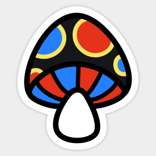 Polyamorous Mushroom Discrete Pride Flag Sticker